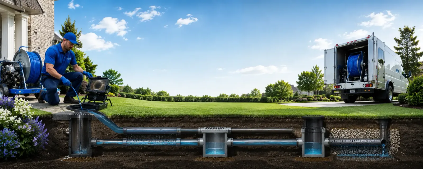 Outdoor drain cleaning information for Pana, IL
